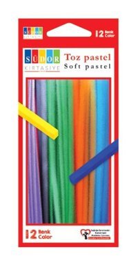Südor Toz Çok Renkli 12'li Pastel Boya