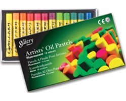 Mungyo Gallery Flourescent Yağlı Pastel 12 Renk Fosforlu Pastel Boya