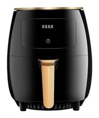 Foyou Dijital Ekranlı Airfryer 4.5 lt Tek Hazneli Yağsız Siyah Sıcak Hava Firtözü