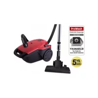 Goldmaster PW-3204 PROWASH 700 W Yatay Hepa Filtreli Toz Torbalı Süpürge Kırmızı