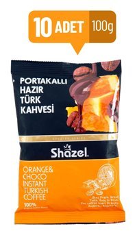 Shazel Portakallı Türk Kahvesi 10x100 gr