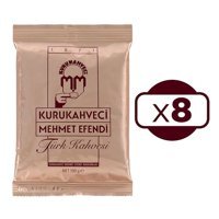 Kurukahveci Mehmet Efendi Sade Orta Kavrulmuş Türk Kahvesi 8x100 gr