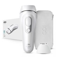 Braun Koltuk Altı Genital Bölge Bacak İçin Kablolu Işıklı Epilasyon Cihazı Beyaz