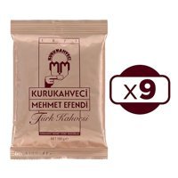 Kurukahveci Mehmet Efendi Sade Orta Kavrulmuş Türk Kahvesi 9x100 gr