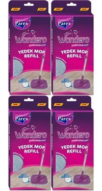 Parex Wondero 4'lü Yedek Mop Gri