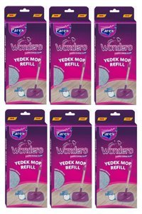 Parex Wondero 6'lı Yedek Mop Gri