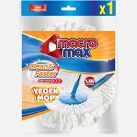 Macromax Clean & Faster Yedek Mop Ucu Beyaz