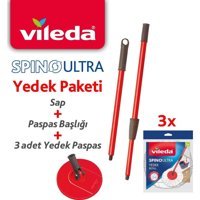 Vileda Spino Ultra 3'lü Yedek Parça Seti Çok Renkli