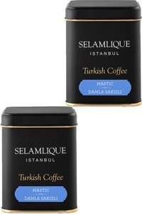 Selamlique Damla Sakızlı Orta Kavrulmuş Türk Kahvesi 2x125 gr