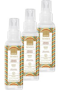 Avon Senses Creamy Fantasy Çiçeksi Unisex Vücut Spreyi 3x100 ml