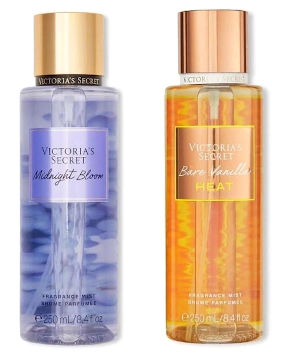 Victoria's Secret Midnight Bloom-Bare Vanilla Heat Çiçeksi-Meyvemsi Kadın Vücut Spreyi 2x250 ml