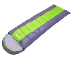 Desert & Fox 12 Derece Polyester Dört Mevsim Kamp Tek Kişilik Yetişkin 1.4 Kg Uyku Tulumu Gri - Yeşil