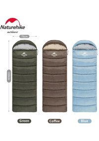 Naturehike U350 -13 Derece Elyaf Kış Dağcılık Tek Kişilik Yetişkin Uyku Tulumu Mavi