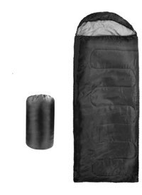 Shufa -5 Derece Polyester Dört Mevsim Kamp Tek Kişilik Yetişkin Uyku Tulumu Siyah