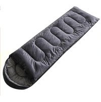 Shufa -5 Derece Polyester Dört Mevsim Kamp Tek Kişilik Yetişkin Uyku Tulumu Gri