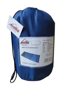Evolite Camper 0 Derece Polyester Dört Mevsim Kamp Çift Kişilik Yetişkin Uyku Tulumu Mavi