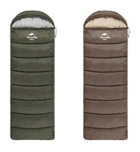 Naturehike U350 -13 Derece Elyaf Kış Dağcılık Tek Kişilik Yetişkin Uyku Tulumu Kahverengi