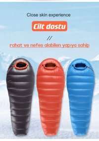 Shufa Sfk8679120681437 -25 Derece Polyester Kış Kamp Tek Kişilik Yetişkin Uyku Tulumu Siyah