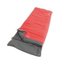 Outwell - 10 Derece Polyester Dört Mevsim Kamp Tek Kişilik Yetişkin Uyku Tulumu Kırmızı