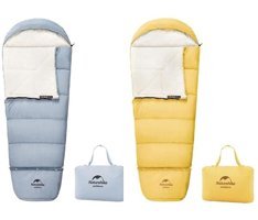 Naturehike C180 Ultralight -8 Derece Pamuk Kış Kamp - Trekking Tek Kişilik Çocuk Uyku Tulumu Sarı