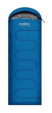 Evolite Pro Sq 0 Derece Polyester Dört Mevsim Kamp Tek Kişilik Yetişkin Uyku Tulumu Mavi