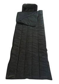 Askervadisi - 10 Derece Polyester Dört Mevsim Kamp Tek Kişilik Yetişkin Uyku Tulumu Siyah