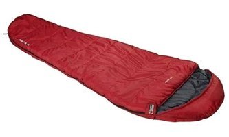 High Peak Tr 300 -16 Derece Polyester Dört Mevsim Kamp Tek Kişilik Yetişkin Uyku Tulumu Kırmızı