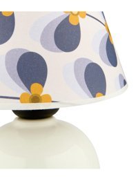 Evidea Retro Pvc Başlıklı Çok Renkli Metal Ayaklı Abajur