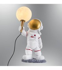 Özcan Aydınlatma Astronot Plastik Başlıklı Sarı 2'li Plastik Ayaklı Abajur