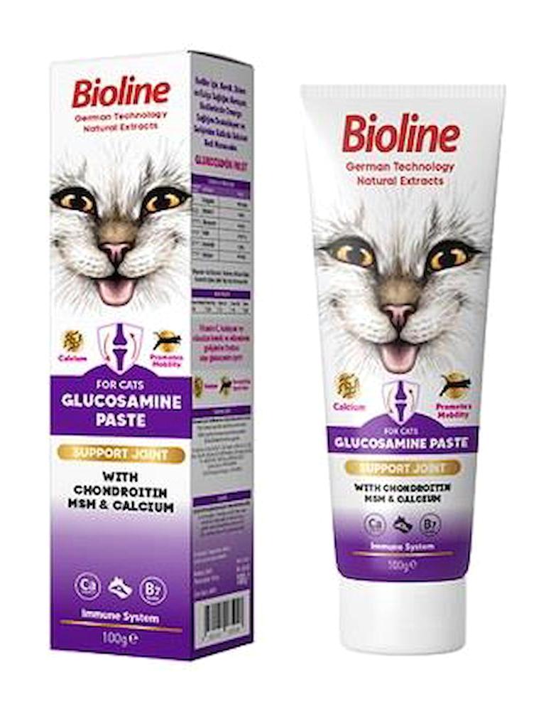 Bioline Glucosamine Gelişim Destekleyici Yetişkin Kedi Vitamini Macun 100 gr