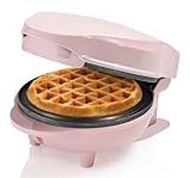 Bestron Yuvarlak Tekli 550 W Pembe Waffle Makinesi
