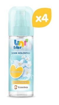 Uni Baby Çiçeksi Sprey Bebek Kolonyası 4x150 ml