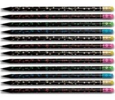 Faber-Castell Ahşap 12'li Silgili Yuvarlak HB Siyah Kurşun Kalem Seti