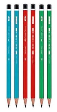 Faber-Castell 6'lı Mercanlı HB Siyah Kurşun Kalem Seti