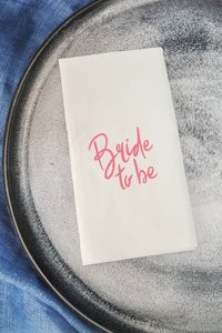 PekShop Bride To Be Desenli Sunum Kağıt Peçete 20'li