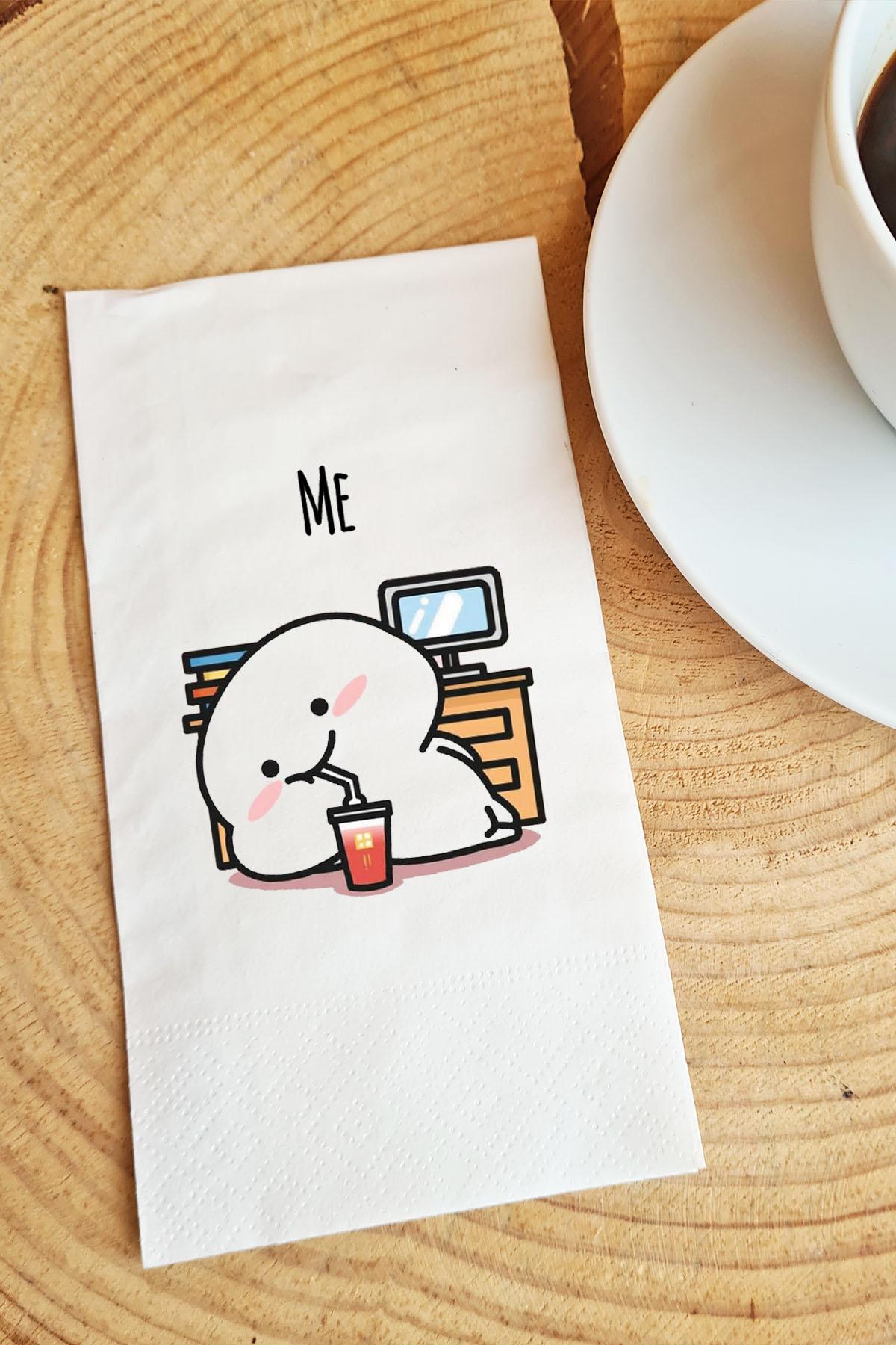 Pekshop Me Desenli Sunum Kağıt Peçete 20'li