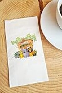 PekShop Safari Happy Birthday Desenli Sunum Kağıt Peçete 20'li