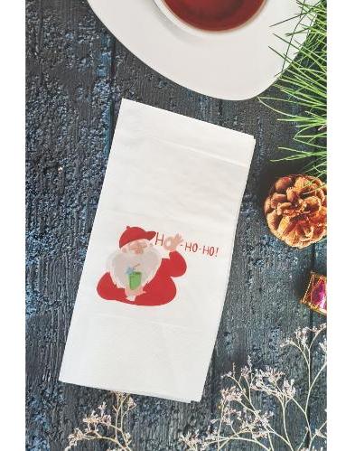 Pekshop Ho Ho Noel Baba Desenli Sunum Kağıt Peçete 20'li