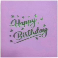 Depposıte Happy Birthday Desenli Pembe Kağıt Peçete 16'lı