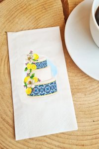 Hediyenza Desenli Sunum Kağıt Peçete 20'li