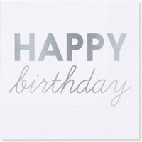 Depposıte Happy Birthday Desenli Varak Kağıt Peçete 16'lı