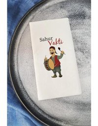 Pekshop Sahur Vakti Ramazan Davulcusu Desenli Sunum Kağıt Peçete 20'li