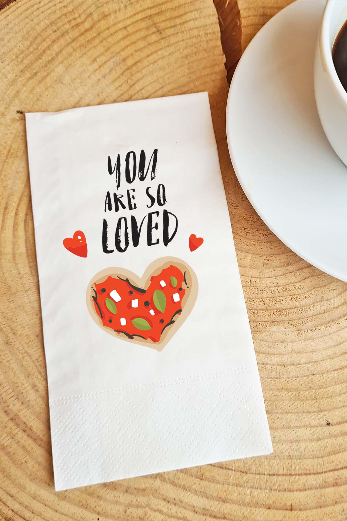 Pekshop You Are So Loved Desenli Sunum Kağıt Peçete 20'li