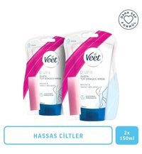 Veet Pure Hassas Ciltler İçin Koltuk Altı Bacak Tüy Dökücü Sprey 2x150 ml