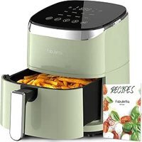 Fabuletta 4.2Qt Airfryer 4 lt Tek Hazneli Izgara Yapan Led Ekranlı Sıcak Hava Fritözü Yeşil
