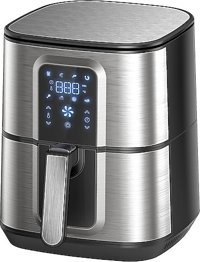 Ozeanos OT-AF-55SM-Dıgıtal Airfryer 5.5 lt Tek Hazneli Led Ekranlı Sıcak Hava Fritözü Gri