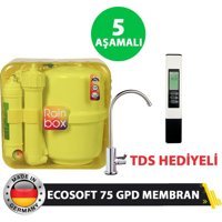 Rainbox 5 Aşamalı 12 lt Kapalı Kasa Tezgah Altı Su Arıtma Cihazı Sarı