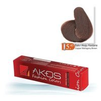 Akos 5.45 Bakır Akaju Kestane Krem Saç Boyası 60 ml