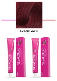 Neva Color 5.20-Açık Viyole Krem Saç Boyası 2x50 ml