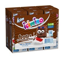 İçim Kakaolu Süt 6'lı 180 ml